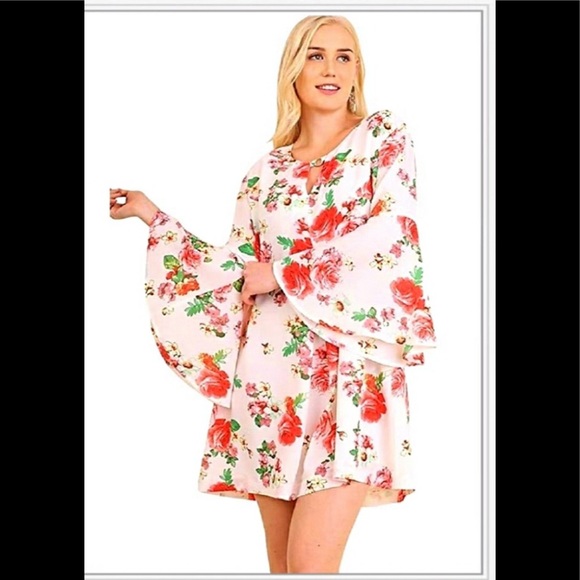 Umgee Dresses & Skirts - Umgee Rose Mini Dress , Tunic 2X